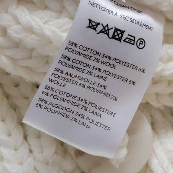 Anthropologie Maeve Fringe Cardigan Womens XS Boho Ivory Cozy Western Cottage - Picture 5 of 8